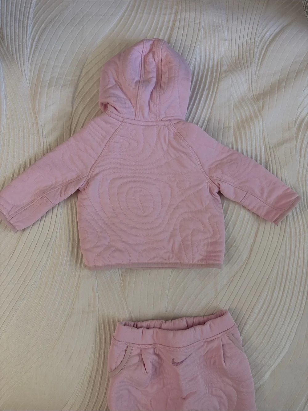 Nike Light Pink Baby Hoodie & Jogger Set